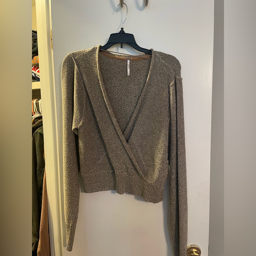 Free People Gold Sweater NWT